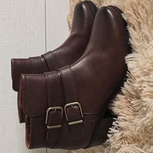 Clarks Collection Ultimate Comfort Hollis Pearl Ankle Boots-NWOT